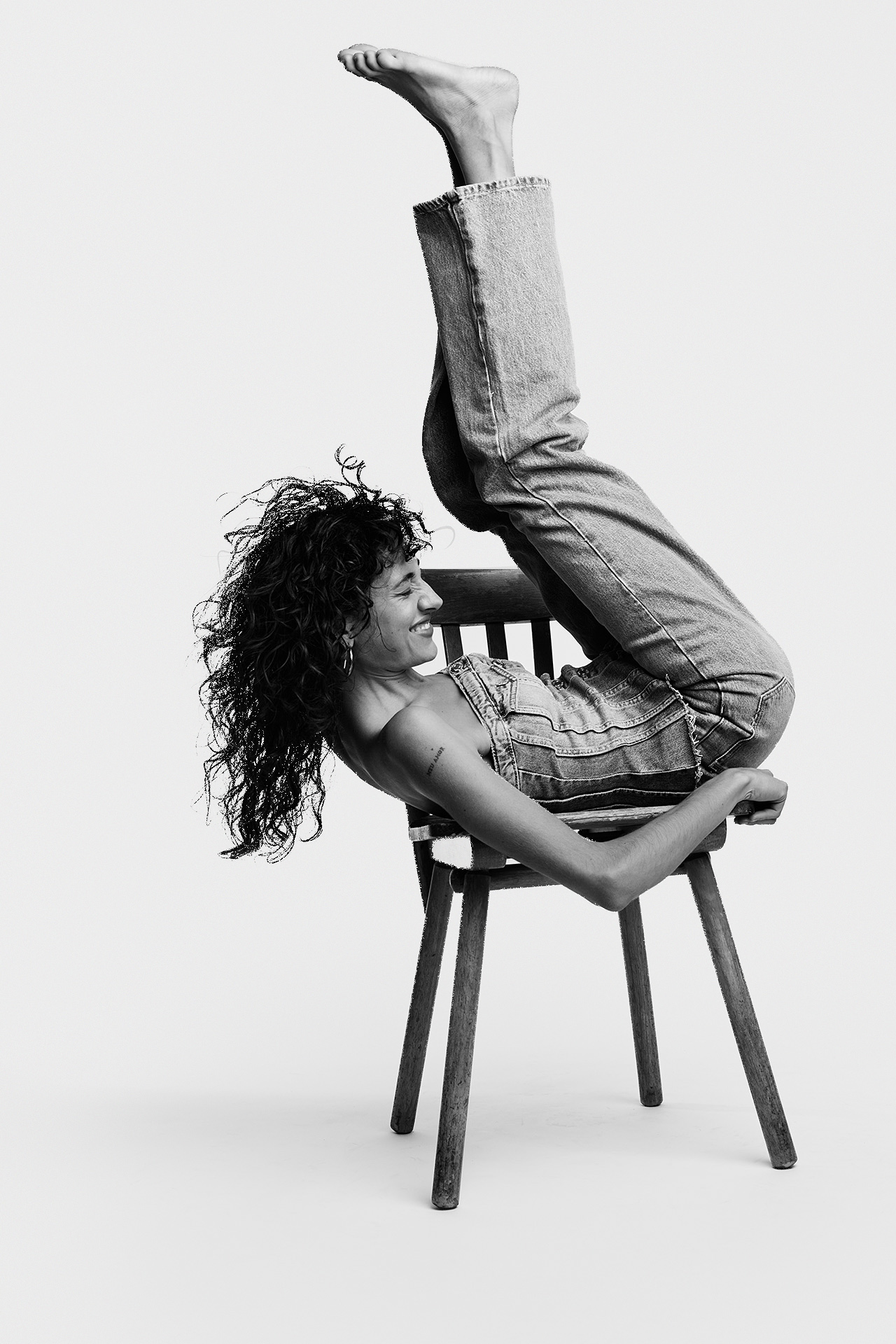 Fashion Editorial Fotografie Model Luiza von Wiener Models, Schwarz Wei&szlig;, Dominique Hammer Fotograf Wien