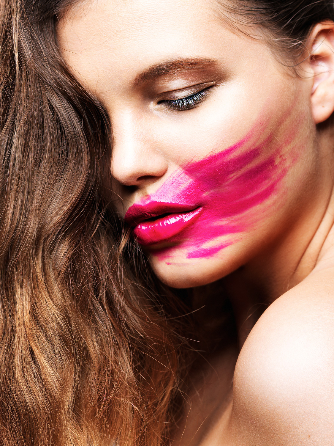 Beauty Editorial Teresa mit Make-Up von Marion Pail by Dominique Hammer Fotograf Wien