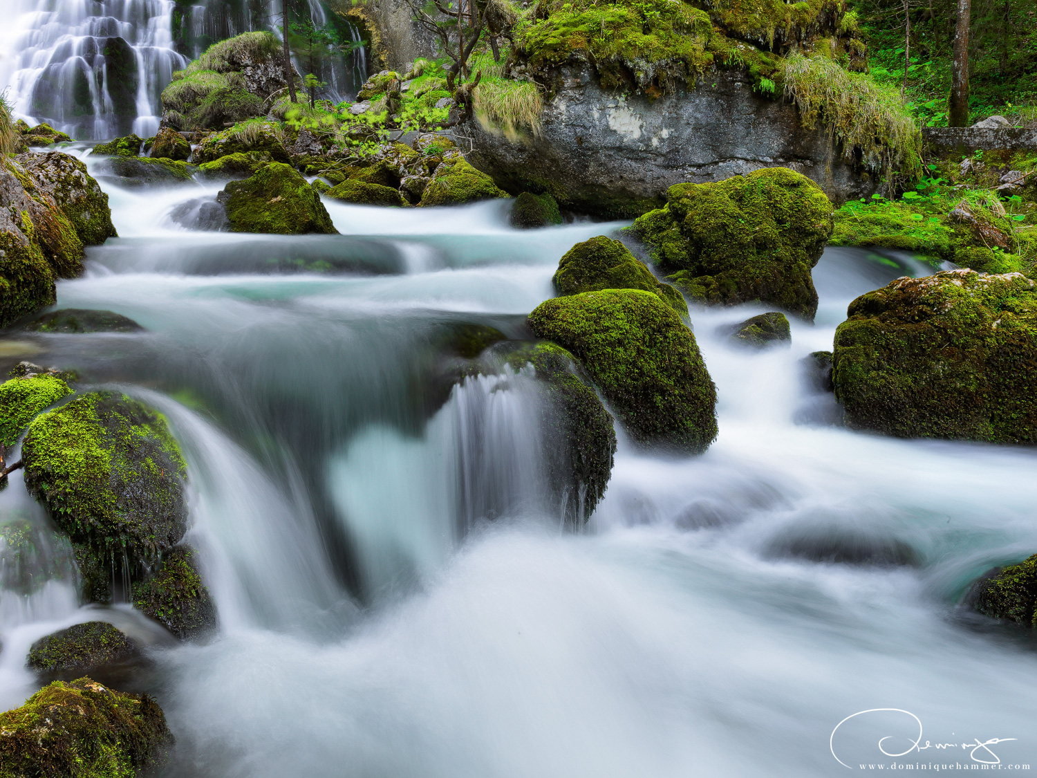 Wasserkaskaden in Golling von Fotograf Dominique Hammer